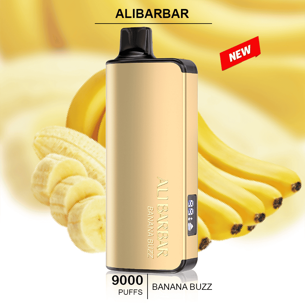 ALIBARBAR INGOT BANANA BUZZ-9000 puffs — 9000 puffs disposable vape