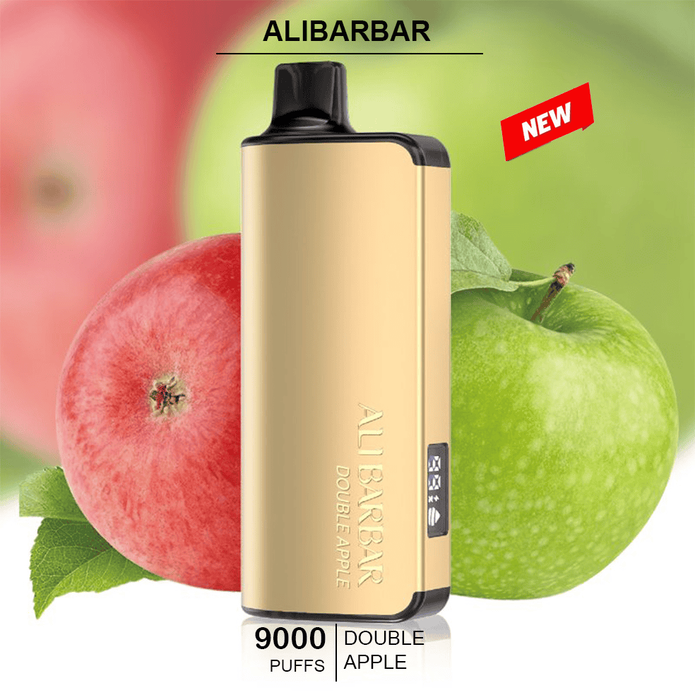 ALIBARBAR INGOT DOUBLE APPLE-9000 puffs — 9000 puffs disposable vape