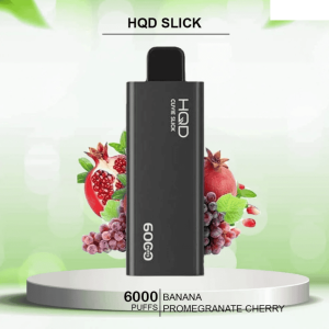 HQD SLICK BANANA PROMEGRANATE CHERRY – 6000 PUFFS