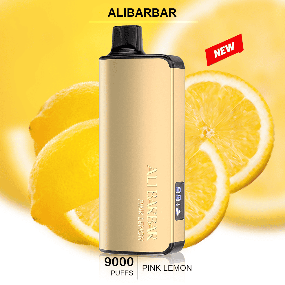 ALIBARBAR INGOT PINK LEMON-9000 puffs — 9000 puffs disposable vape