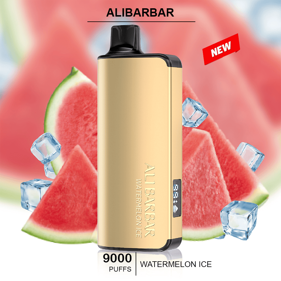 Alibarbar ingot WATERMELON ICE-9000 puffs — 9000 puffs disposable vape